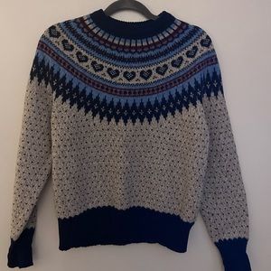 Vintage Woolrich Fairisle Wool Sweater Small
